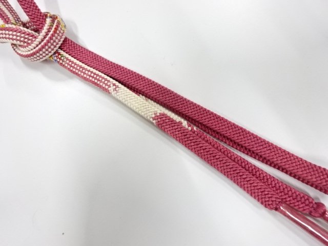 未使用品　正絹　手組帯締め